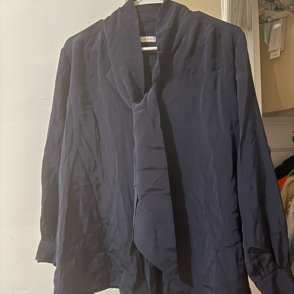 Elegant Navy Blouse